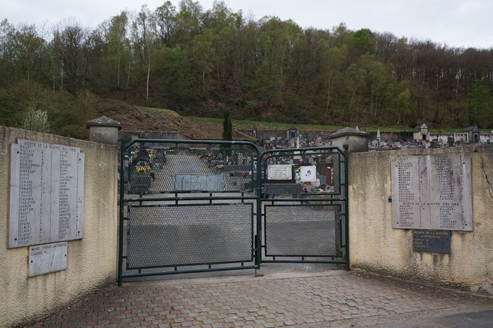 Oorlogsmonument Bogny-sur-Meuse