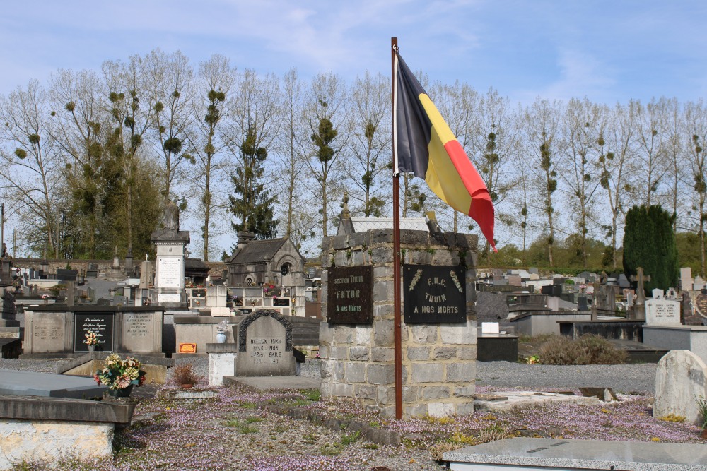 Oorlogsmonument Thuin Begraafplaats