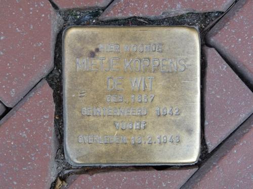 Stolperstein Rechtestraat 63 #1