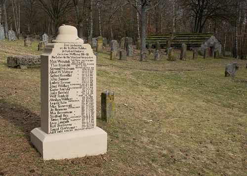 War Memorial Jewish Cemetery Kleinbardorf #1