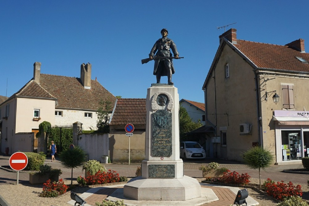 Memorial Fallen Both World Wars Pierre-de-Bresse