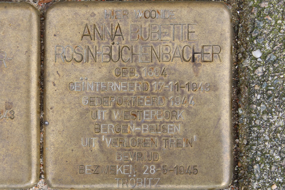 Stolpersteine Merwedeplein 38 #3