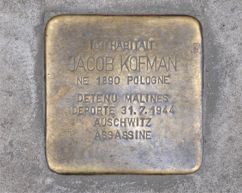 Stolperstein Huidevettersstraat 130 #2