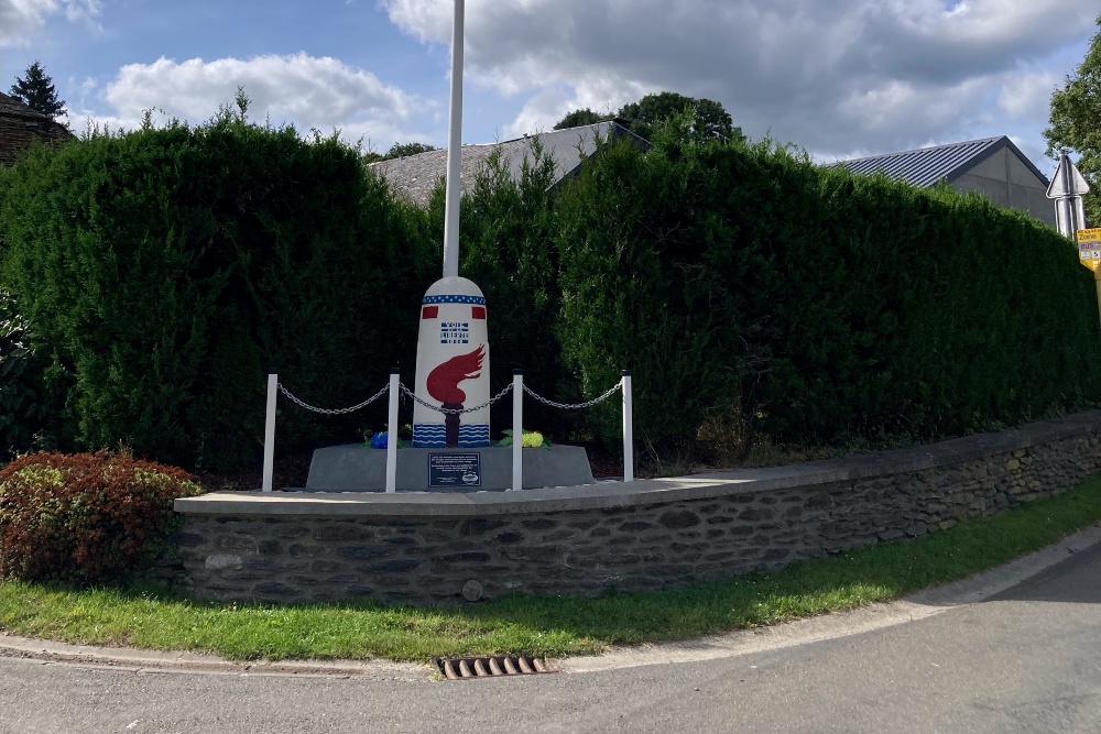 Kilometerpaal Voie de la Liberté
