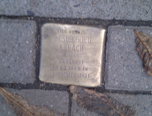 Stolperstein Hartungstrae 1