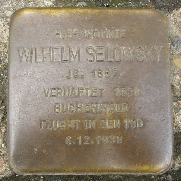 Stumbling Stone Bahnhofstraße 16