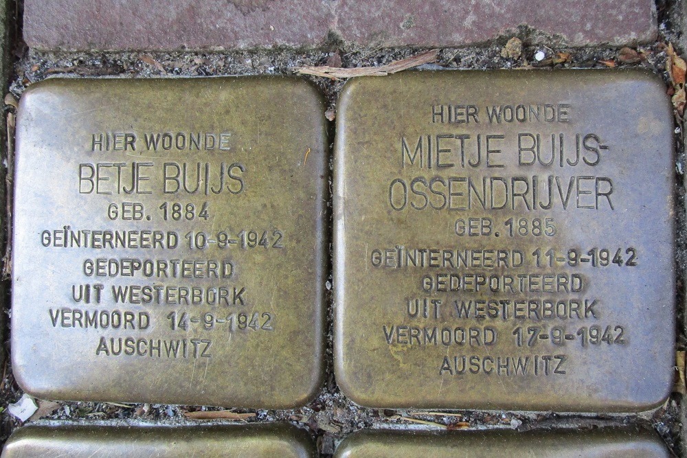 Stolpersteine Foeliedwarsstraat 54 #2