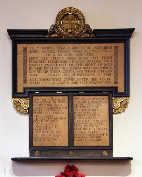 War Memorial Holy Trinity Church Northwood #2