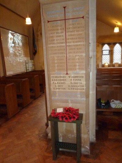 War Memorial St Peter Church