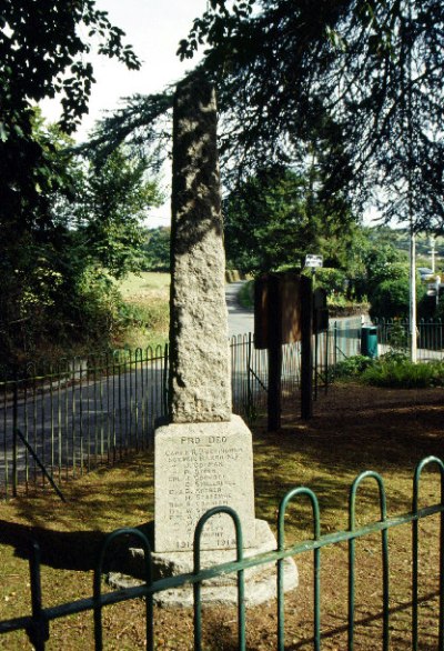 War Memorial Doddiscombsleigh