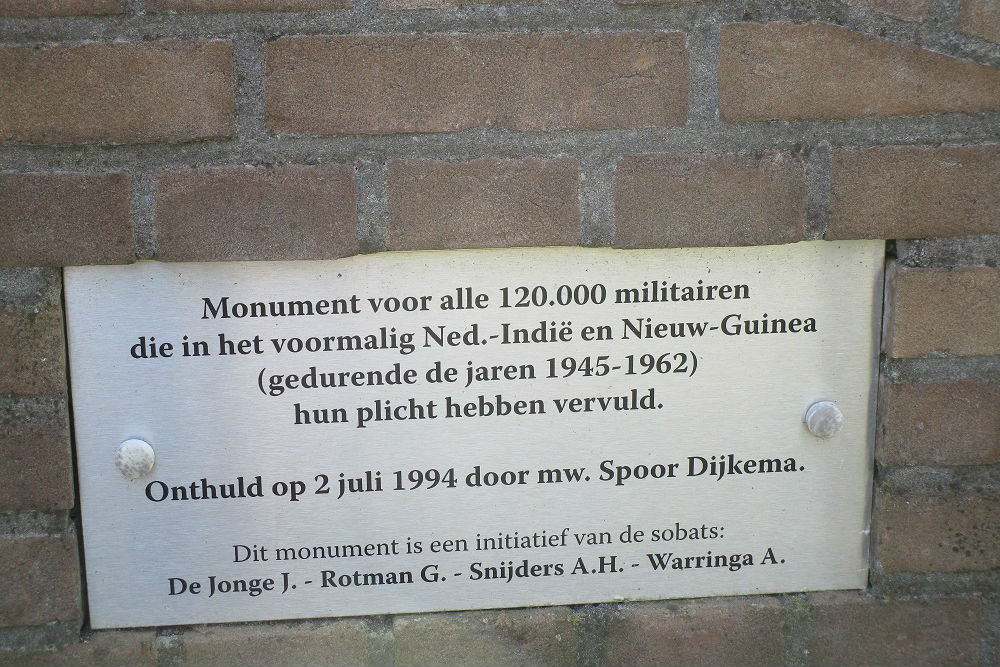 Memorial Dutch East Indies & New Guinea Dalen #2