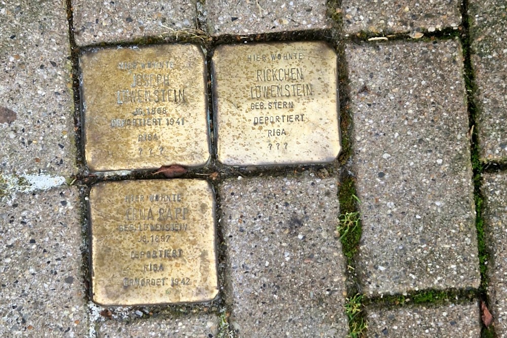 Stumbling Stones Fraumünsterstrasse 22