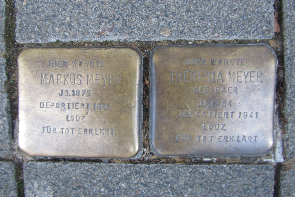 Stolpersteine Mauritiussteinweg 81 #1