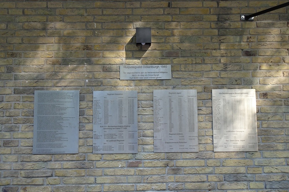 Memorials Auxiliary Airfield Ockenburgh