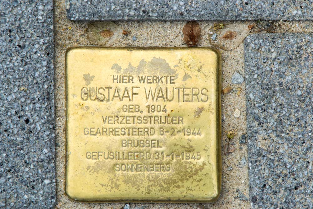 Stumbling stone resistance fighter Gustaaf Wauters Turnhout