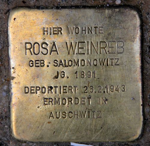 Stumbling Stones Hohenstaufenstraße 50