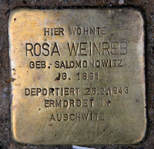 Stolpersteine Hohenstaufenstrae 50