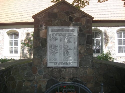 Oorlogsmonument Schenkendorf #1