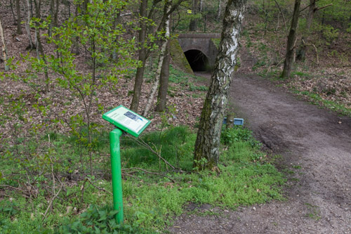 Informatiepaneel Slag om Arnhem - Duiker onder de spoorlijn #2