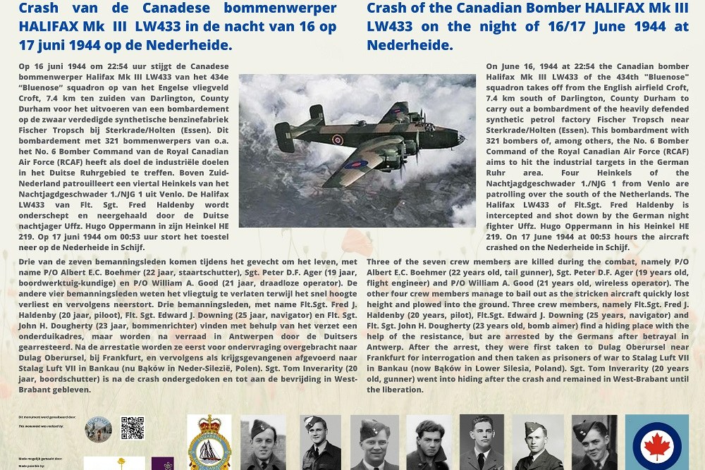 Crashsite Canadese Bommenwerper HALIFAX Mk III LW433 #2