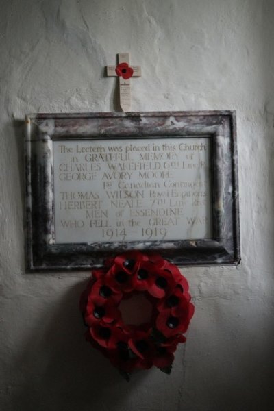 War Memorial St. Mark Church Essendine #1