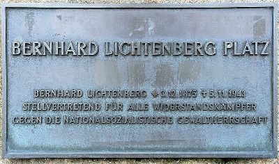 Plaque Bernhard Lichtenberg