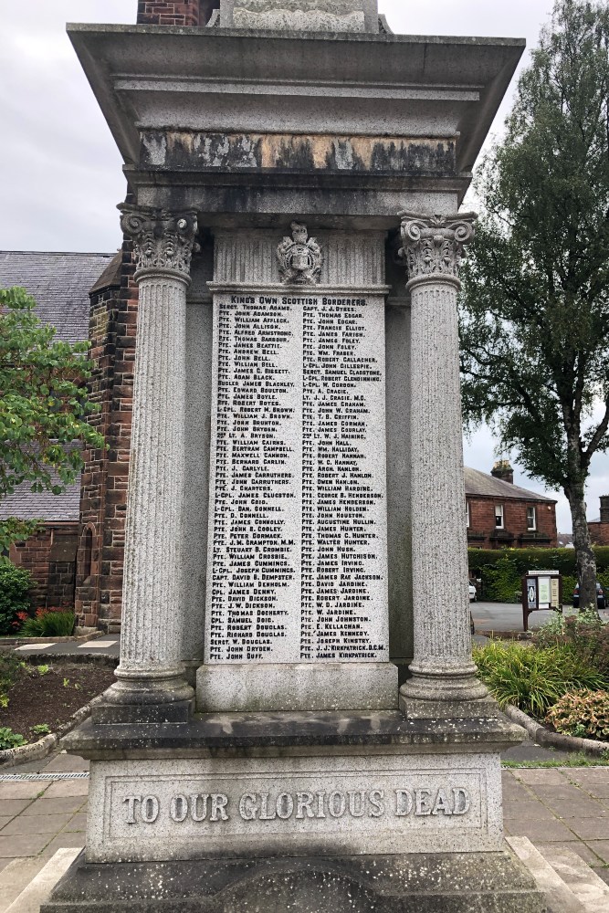 Oorlogsmonument Dumfries #4