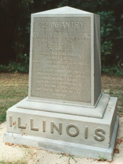 72nd Illinois Infantry (Union) Monument