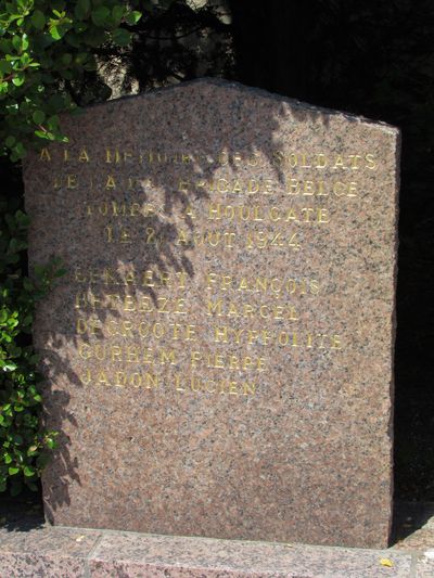 Monument Gesneuvelde Belgische Soldaten Houlgate #1