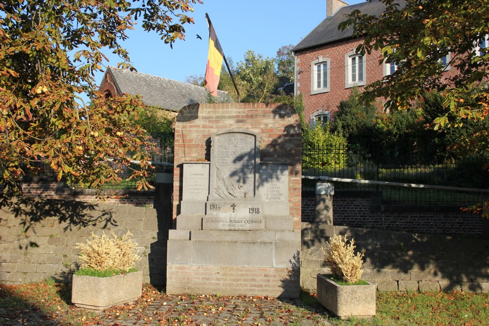 Oorlogsmonument Rosoux-Crenwick	