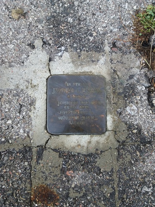 Stolperstein Darbininkų gatvė 15 #3