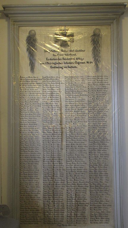 Memorial 5. Thringisches Infanterie-Regiments 