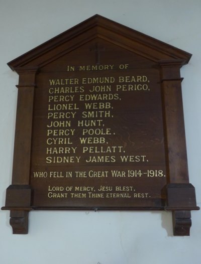 War Memorial St. Eanswith Church Brenzett