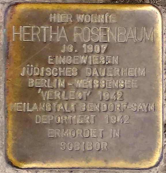 Stolpersteine Rankestrae 1 #3