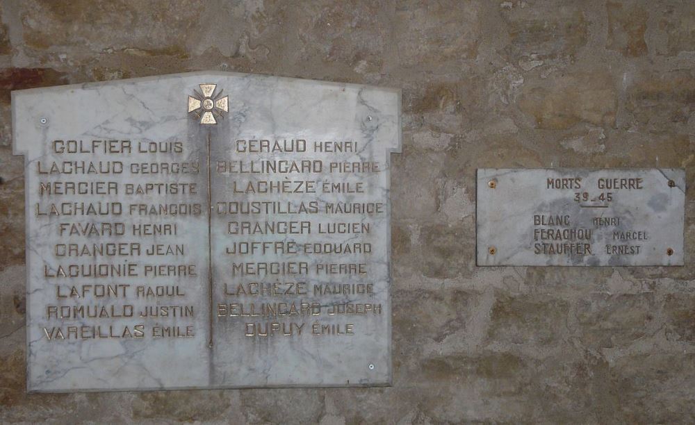Memorials Parish of Granges-d'Ans #1