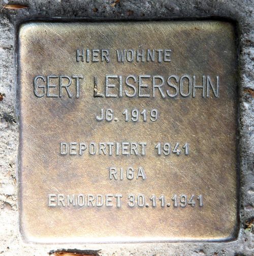 Stolpersteine Mellener Strae 33 #3