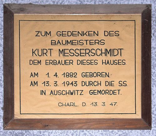 Gedenkteken Kurt Messerschmidt #1