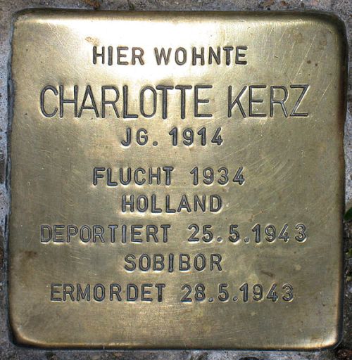 Stolpersteine Stierstrae 4