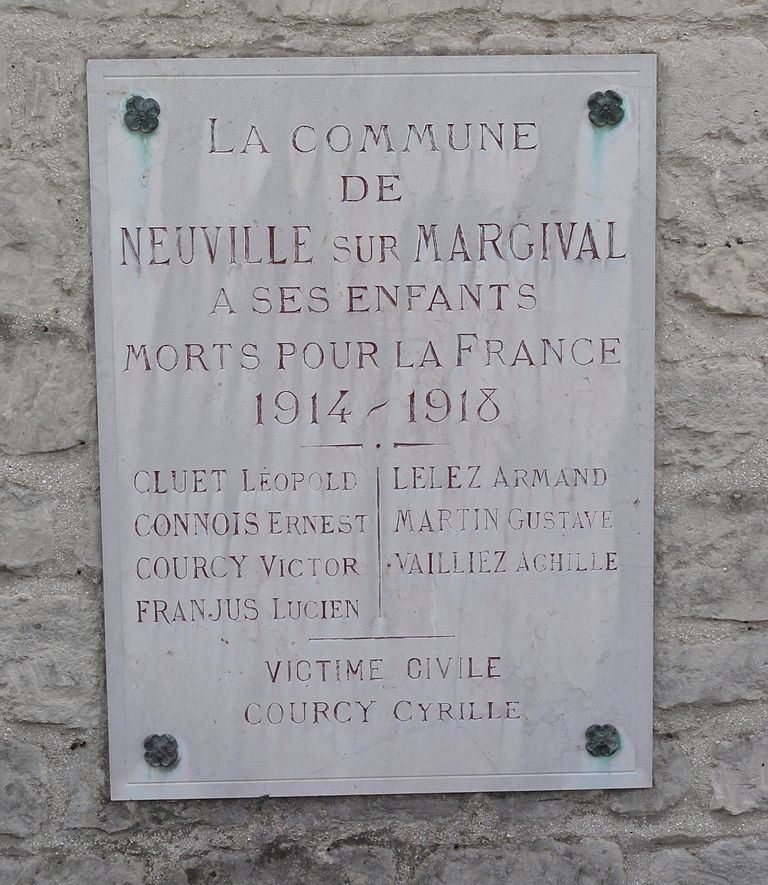 Monument Eerste Wereldoorlog Neuville-sur-Margival #1