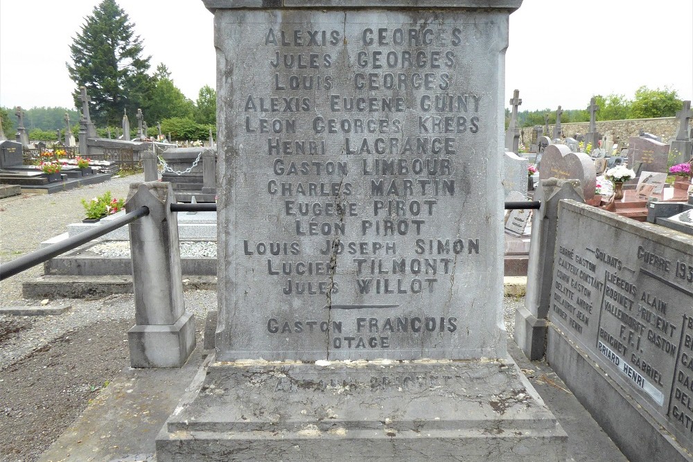 Oorlogsmonument Gemeentelijke Begraafplaats Hargnies #5