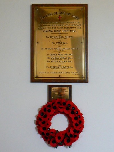 War Memorial St Mary Magdalene Church