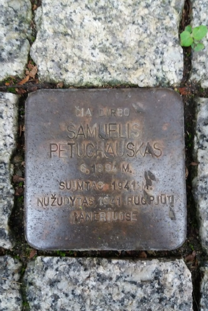 Stolperstein Vasario 16-osios gatvė 62 #3