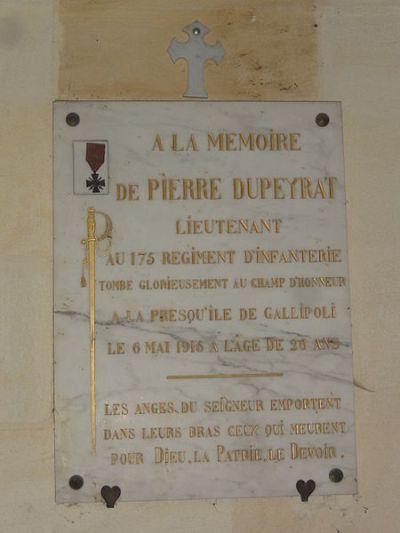 Memorials Église Bayon-sur-Gironde #2