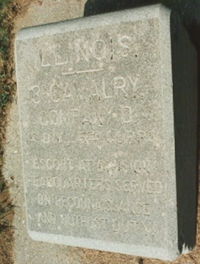 Positie-aanduiding 3rd Illinois Cavalry, Company D (Union) #1