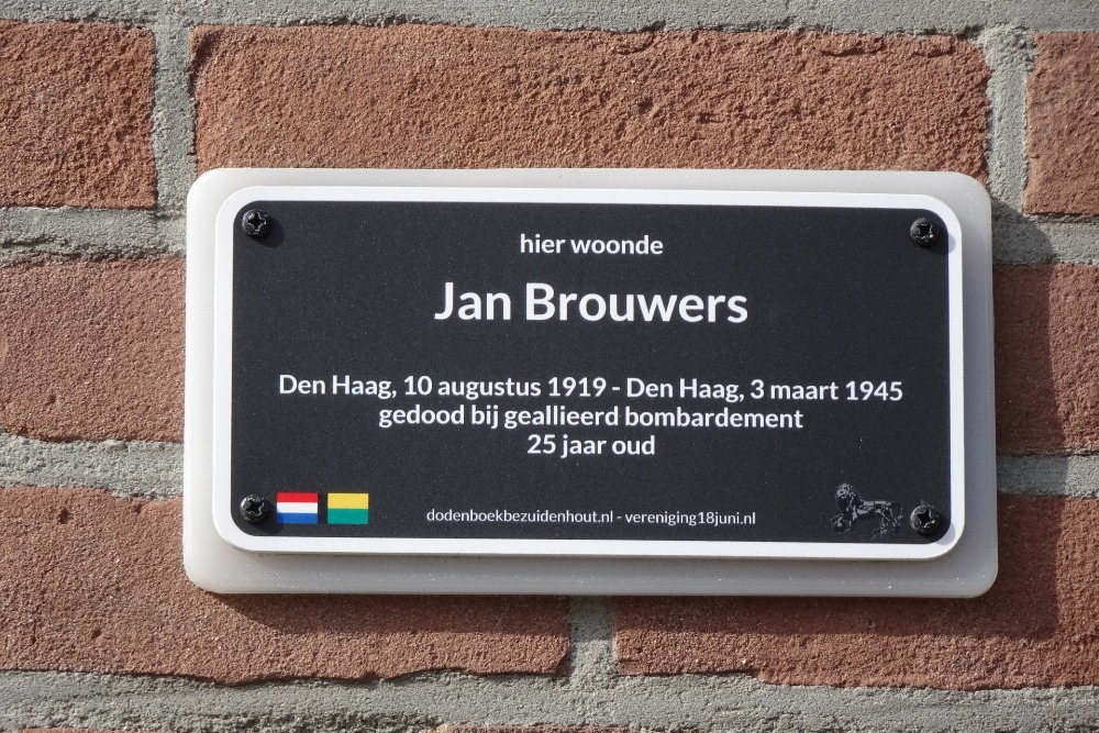 Death Plaque Van Imhoffstraat 14 #4