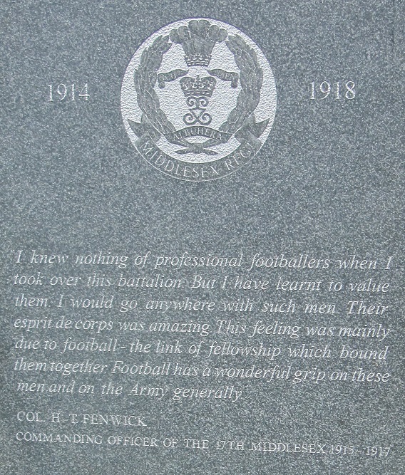 Footballers Battalions Monument #4