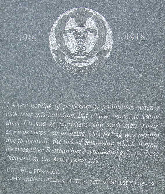 Footballers Battalions Memorial #4