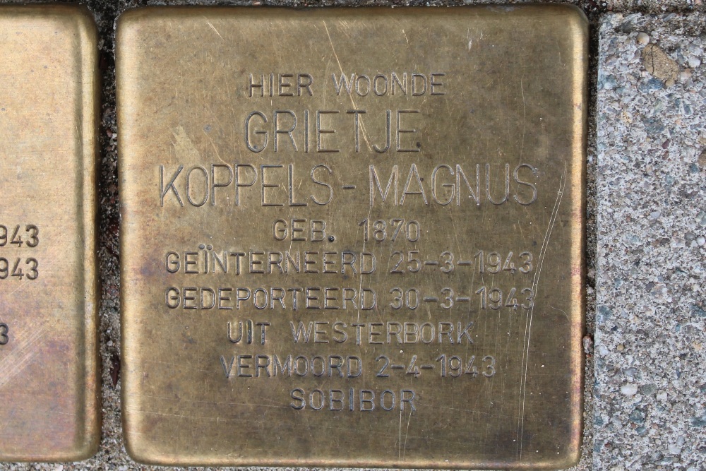 Stolpersteine Kinderdijkstraat 76 #3