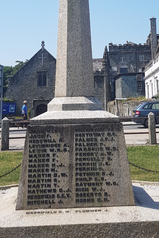 Oorlogsmonument Tavistock #4