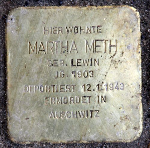 Stolpersteine Oderstraße 52 #3